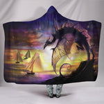 Dragon Sunset Hooded Blanket