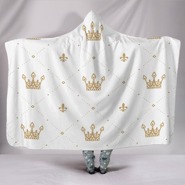 Golden Crown Hooded Blanket
