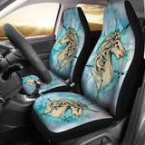 Unicorn Universe Car Seat Covers - Blue