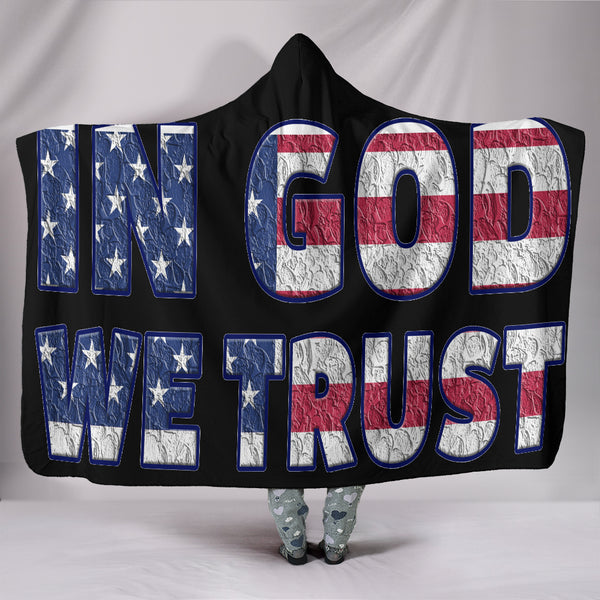 In God We Trust Hooded Blanket