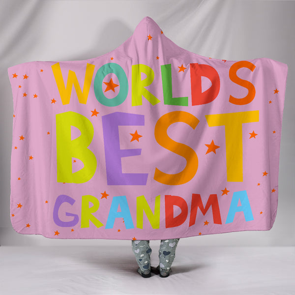 Worlds Best Grandma Hooded Blanket