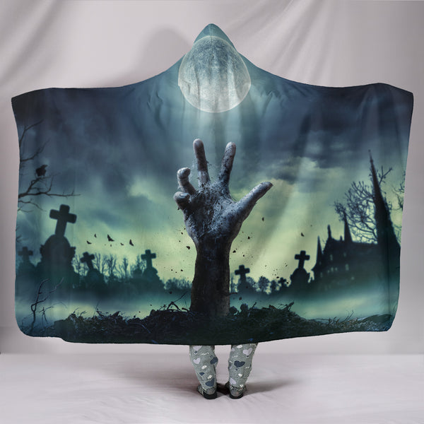 Zombie Hand Hooded Blanket