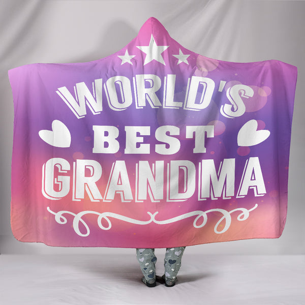 World's Best Grandma Hooded Blanket