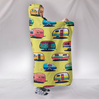 Caravan Hooded Blanket - Yellow