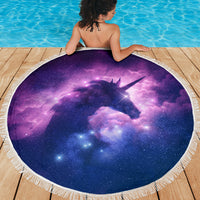 Mystical Unicorn Beach Blanket