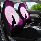 Wolf Howling At Moon Car Seat Covers