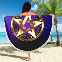 Magic Pentagram Beach Blanket