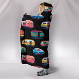 Caravan Hooded Blanket - Black