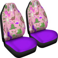 Purple Dinosaur Car Seat Covers