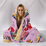 Bacardi & Caravan Hooded Blanket - Pink